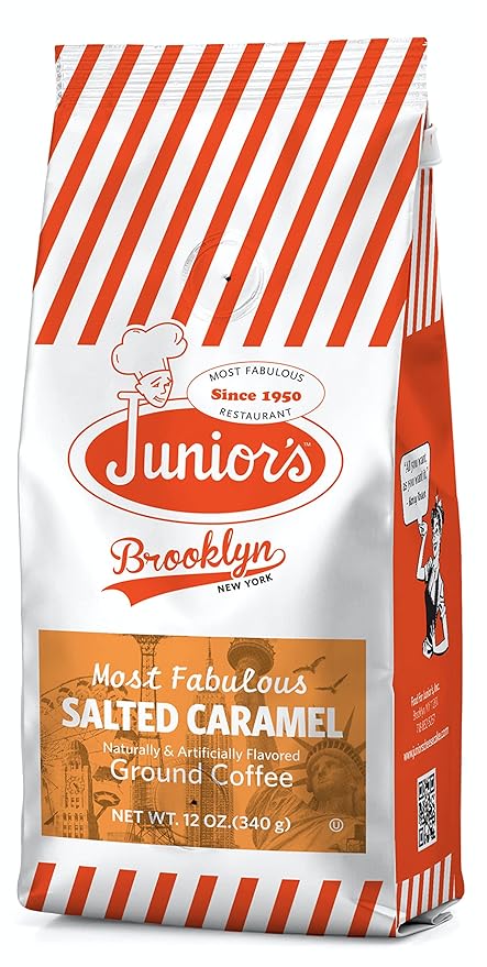 Flavor Blast Coffee Bundle Medium Roast with Brickhouse Peanut Butter Banana Harry &amp David Chocolate Raspberry and Junior's Salted Caramel Flavored Ground Coffee (pack of 3)