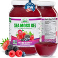 Wildcrafted Irish Sea Moss Gel | Made in USA | Rich in Vitamins &amp Minerals | Sea Moss Gel Raw | Nutritional Supplement | Mixed Berry (16 oz)