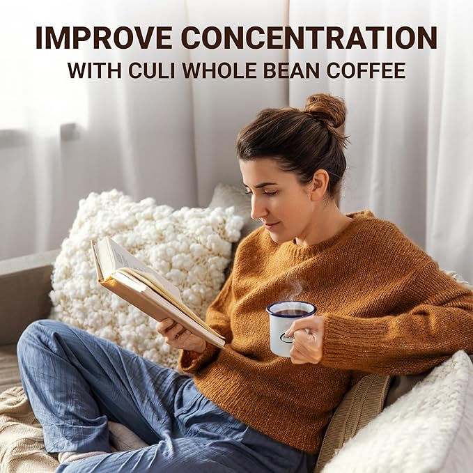 doanhdang - 17.6 Oz Premium Culi Whole Bean Coffee 100% Culi Peaberry Medium Roast Rich Flavor for Espresso Shot and Brew Origin from Vietnam Whole Med Roast Beans