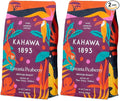 Kahawa 1893 Whole Bean Coffee Medium-Roast Tanzania Peaberry Blend 24 Oz - As Seen on Shark Tank High Antioxidants Naturally Sweet Organically Grown Ethically &amp Sustainably Sourced (Pack of 2)