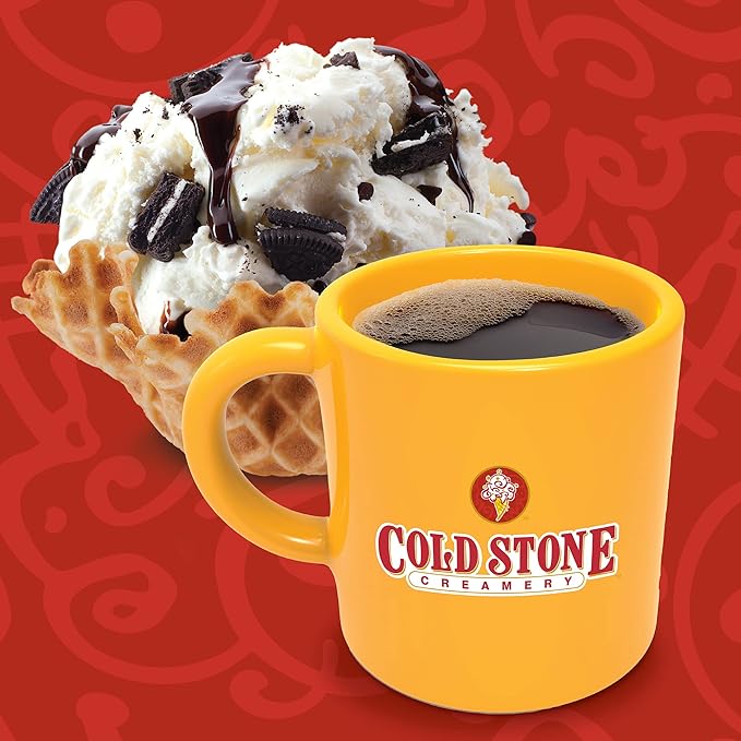 Cold Stone Creamery Beverages Cookies and Creamery Ice Cream Flavored Coffee Pods Compatible with K Cup Brewers Including 2.0 40 Count