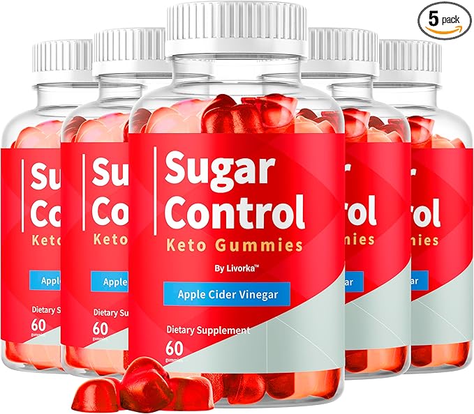 (5 Pack) SugarControl Keto Gummies - Official SugarControl Advanced Apple Cider Vinegar Gummys All Natural Supplement Support 300 Gummies for 5 Months