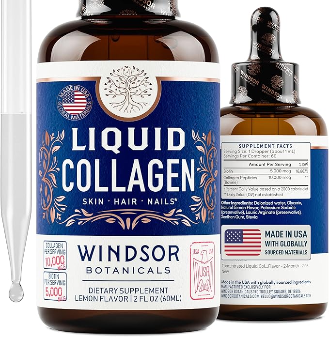 Thermogenic Multi Collagen Burn and Concentrated Liquid Collagen Enhanced Beauty and Health Support Bundle