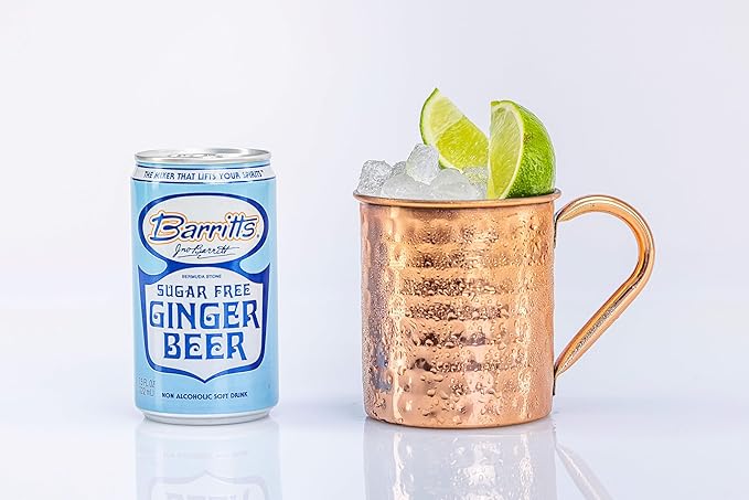 Barritt's Mixers - Sugar Free Diet Ginger Beer Non-Alcoholic Soda Cocktail Mixer 7.5 fl oz Cans 24 Pack Mini 0 Calories No Aspartame