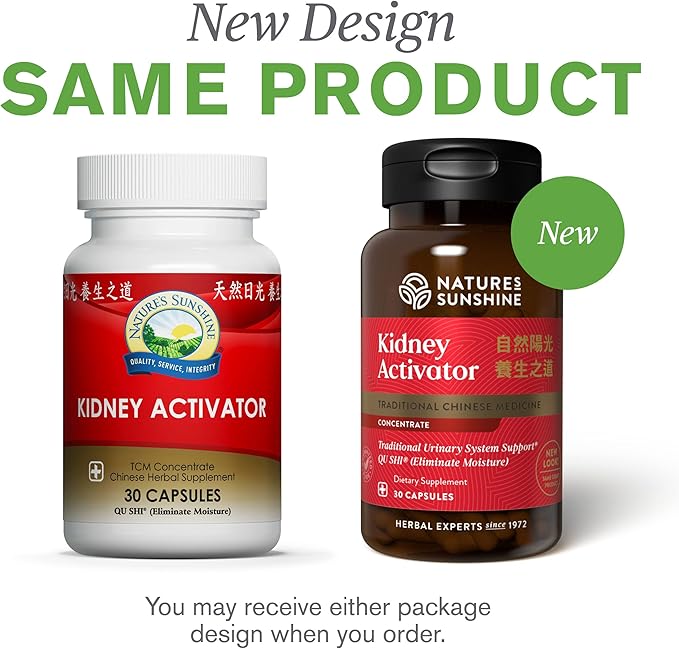 Nature's Sunshine Kidney Activator TCM Concentrate 30 Capsules | Natural Chinese Kidney Supplement Contains Herbs to Support and Enhance Kidney Function and Urine Flow