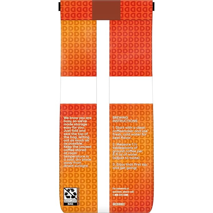 Dunkin' Donuts® Ground CoffeeHazelnut12 Oz Per Bag(Pack of 2)