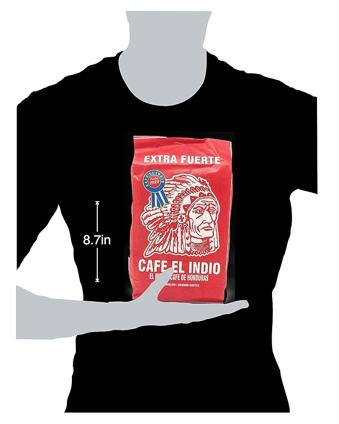 Cafe Molido:Coffee El Indio Extra Fuerte | Ground Strong Coffee From Honduras | 16 individual bags total of 1 ounce each | Guaranteed Best Coffee 100% Customer Satisfaction (5 Pack)