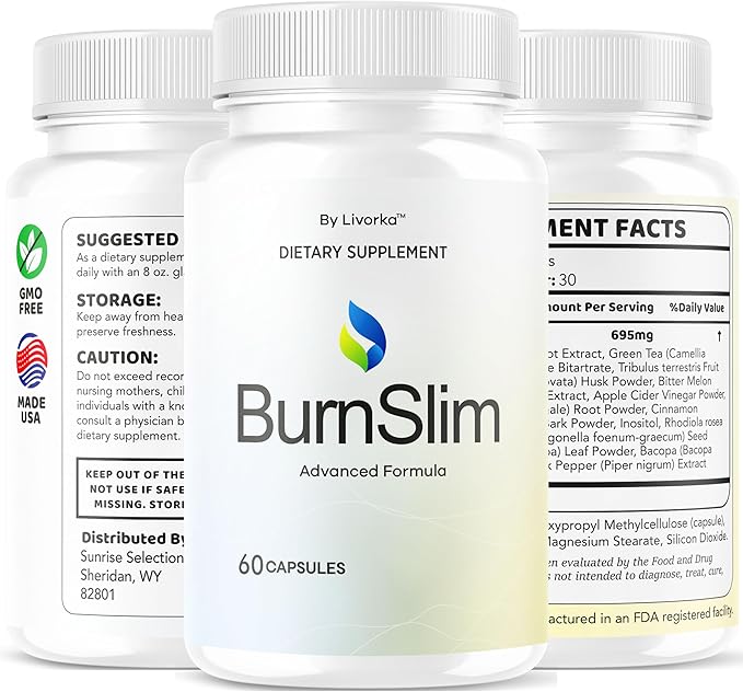 (5 Pack) Burn Slim Capsules - Official BurnSlim Weight Pills Advanced Premium Formula Support All Natural Burn Slim Vitamin Supplement For Overall Health &amp Wellness Reviews 300 Capsules For 5 Mo