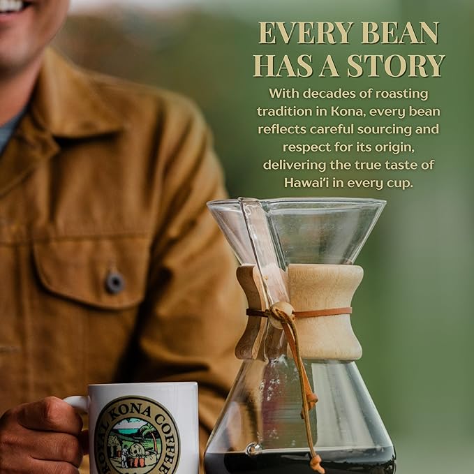 ROYAL KONA COFFEE Ground - 100% Hawaiian Kona Private Reserve Coffee Medium Roast 7 oz