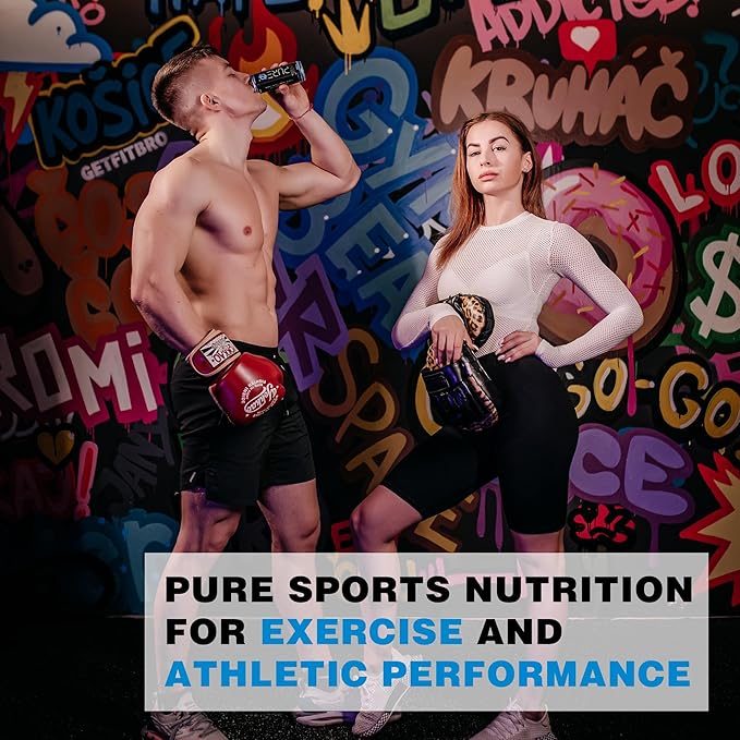 PURE Energy Drink Sports Nutrition 800 MG BCAA | NO SUGAR| NO CARBS | NO CAFFEINE | Vegan | L-Arginine + L-Carnitine (8.4 Fl OZ - 24 Pack)