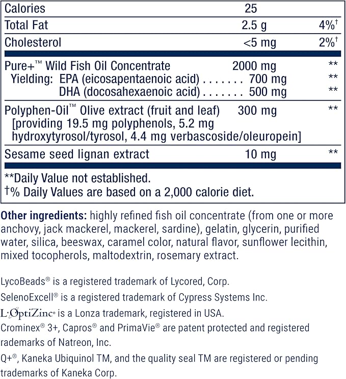 Life Extension Comprehensive Nutrient Packs Advanced Curcumin Fish Oil multivitamin CoQ10 multis and Supplements 30 on-The-go Packets Gluten-Free Non-GMO