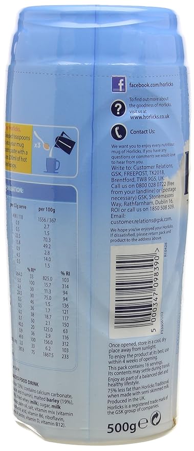 Horlicks Instant Malted Light Drink 500 g
