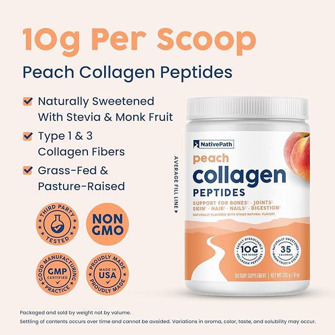 NativePath Peach and Wild Berry Collagen Peptides Bundle