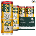 MACHU PICCHU Zero Sugar Energy Mate Drink – Non-Carbonated Yerba Mate 120mg Organic Caffeine Smooth Focus Without Jitters or Crash Low Calorie USDA Organic 12oz Cans (12-Pack-“Wild Berry”)