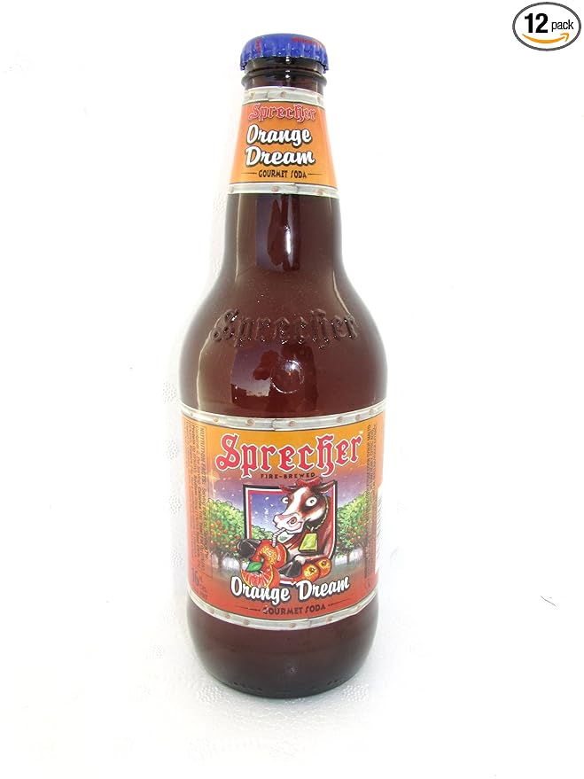 Sprecher ORANGE DREAM - Makes you dream of Wisconsin 16-Ounce Glass Bottle (Pack of 12)