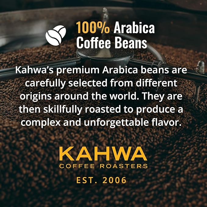 Kahwa Coffee Sirocco Medium Dark Roast House Blend Single-Serve Coffee Pods for Keurig Brewers 24 pods