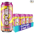 G Fuel Energy Drink Raspberry Lemonade Sugar Free Beverage with 300mg Caffeine Daily Energy Boost with Focus Amino Vitamin + Antioxidants 16 oz Cans (Hype Sauce 12-Pack)