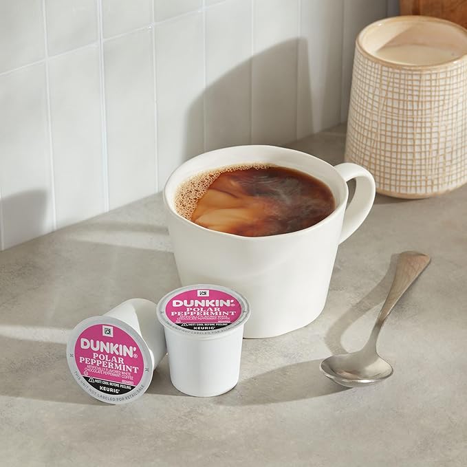 Dunkin' Polar Peppermint Flavored Coffee 88 Keurig K-Cup Pods