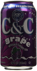 C&ampC Soda Grape 24 Count