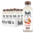 Bai Antioxidant Infused Water Beverage Shala Coconut Strawberry with Vitamin C and No Artificial Sweeteners 18 Fluid Ounce Bottle 12 Pack