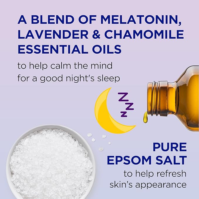 Dr Teal's Sleep Spray with Melatonin &amp Essential Oil Blend 6 fl oz &amp Foaming Bath with Pure Epsom Salt Sleep Blend with Melatonin Lavender &amp Chamomile Essential Oils 34 fl oz