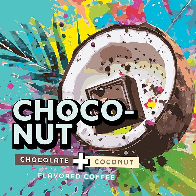 Java Factory Coffee Pods Chocolate and Coconut Coffee for Keurig K Cup Brewers Choconut 80 Count