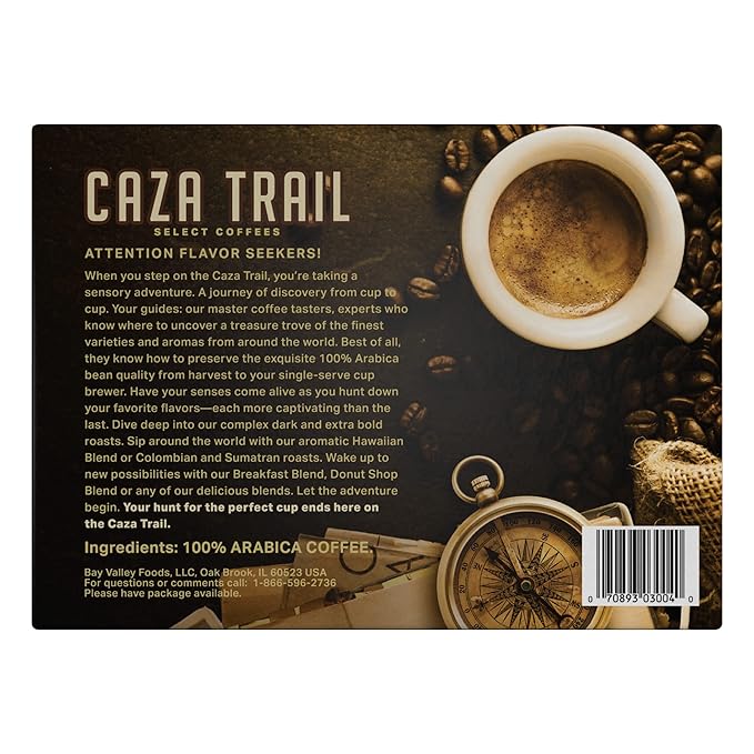 Caza Trail Coffee Pods Donut Shop Blend Single Serve 100 Count (Pack of 1) (Packaging May Vary)