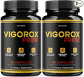 (2 Pack) Vigorox Prime Capsules - Official VigoroxPrime Pills Advanced Support Formula - Maximum Strength All Natural Ingredients for Overall Health &amp Wellness Reviews 120 Capsules for 2 Months