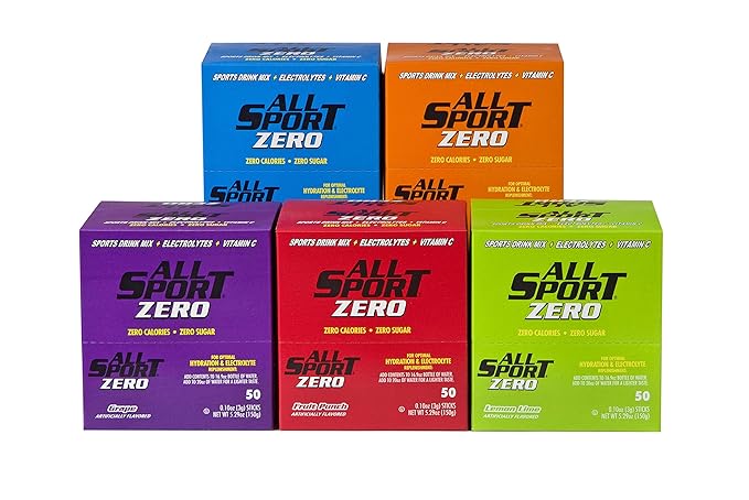 All Sport Powder Hydration Sticks | Zero Calorie | Performance Electrolyte Drink Mix | Sugar Free | 2x Potassium | Variety Pack | 3 grams (500 Count)