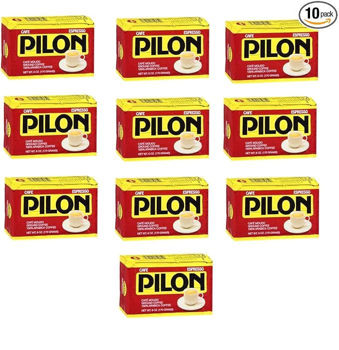Cafe Pilon 10 PACK Cuban Espresso Ground Coffee 10 x 6 oz