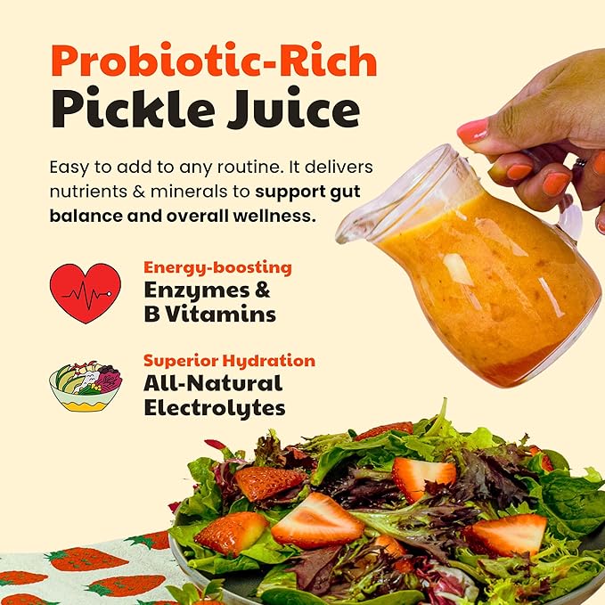 Olive My Pickle Probiotic Dill Pickle Juice for Leg Cramps - 58.5 oz | 3 Pack Dill Pickle Brine Juice with Turmeric &amp Black Pepper Probiotic Pickle Shots &amp Digestive Enzymes - 39 Pickle Juice