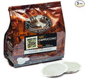 Baronet Coffee Pods [Cappuchino -54 Pods] Single Cup Use for Senseo Machine - 3 Bags of 18 Single Serve 8 Gram Regular Strength Medium Roast [Cappuchino]
