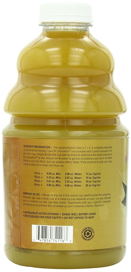 Dr. Smoothie Pineapple Paradise Classic Blend Smoothie Bottles 46-Ounce