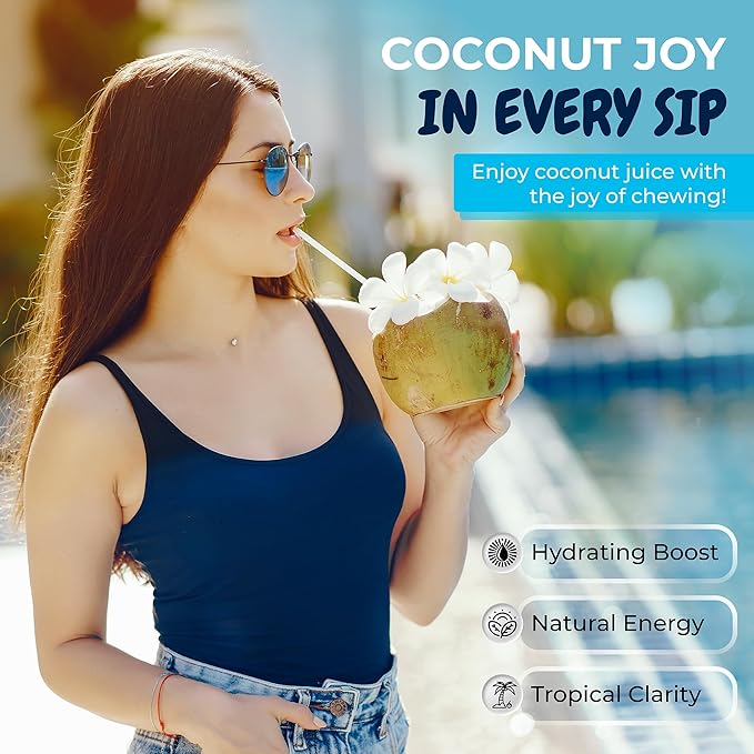 OKF Coconut Juice with Coconut Jelly Original Coconut Water Non GMO No Preservatives No Artificial Color Gluten Free/Fat Free 16.9 Fl Oz (Pack of 20)