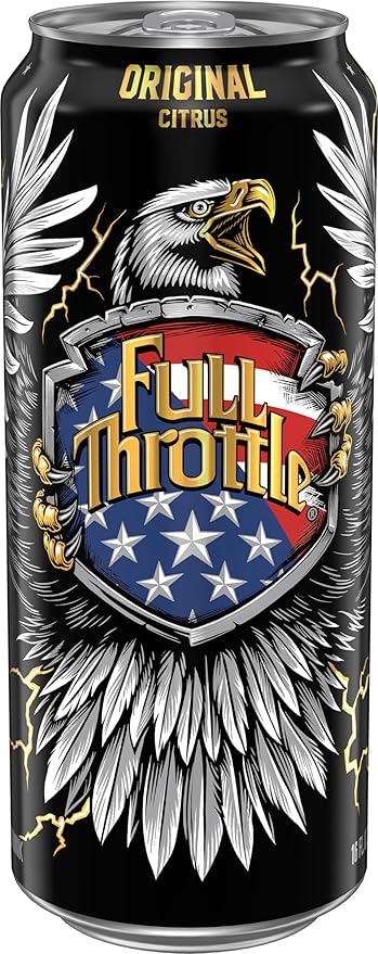 Full Throttle Citrus: Hard-Working Energy Drink. 16 Fl oz | Pack of 15