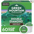 Green Mountain Coffee Roasters Double Diamond Keurig Single-Serve K-Cup pods Dark Roast Coffee 60 Count (6 Packs of 10)