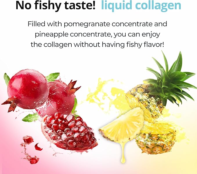 Collagen Extract Stick 10g X 30 ea. Pomegranate Concentrate Pineapple Concentrate Hyaluronic Acid Vitamin C Fish Collagen for Women and Men. All in one Inner Beauty.