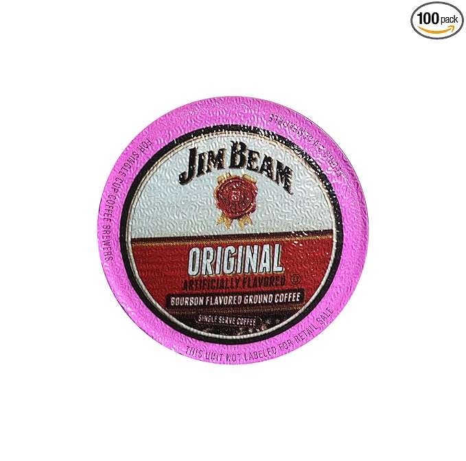 Jim Beam Bourbon Flavored Coffee 100 Single Serve Cups (Original)
