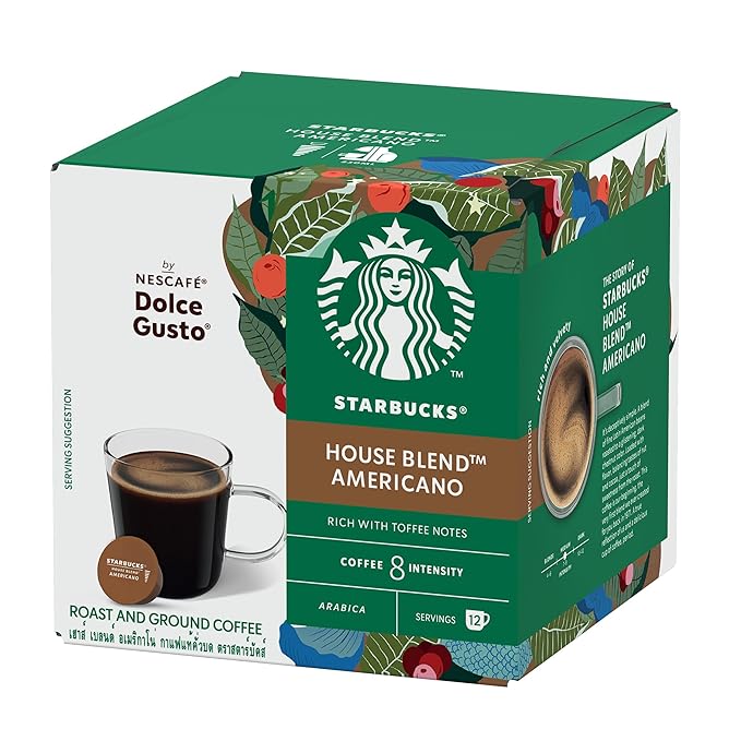 Nescafé Dolce Gusto Starbucks House Blend Americano Coffee Pods x12 (Pack of 1)