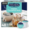 Cinnabon Classic Cinnamon Roll Keurig Single-Serve K-Cup Pods Light Roast Coffee 48 Count
