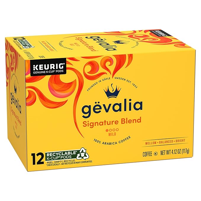 Gevalia Signature Blend Mild Light Roast K-Cup® Coffee Pods 12 ct Box (Pack of 3)