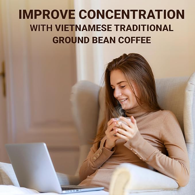 doanhdang - 17.6 Oz Traditonal Vietnamese Coffee Blend Arabica Robusta Culi with Caramel Ground Coffee Espresso &amp Brew Origin from Vietnam Whole Med Roast Ground