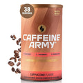 CAFFEINE ARMY Cappuccino | Functional Coffee with Collagen Peptides MCTs CoQ10 and Adaptogens: Clean Energy Supports Daily Attention No Jitters or Crash (13.4 oz 38 Servings)