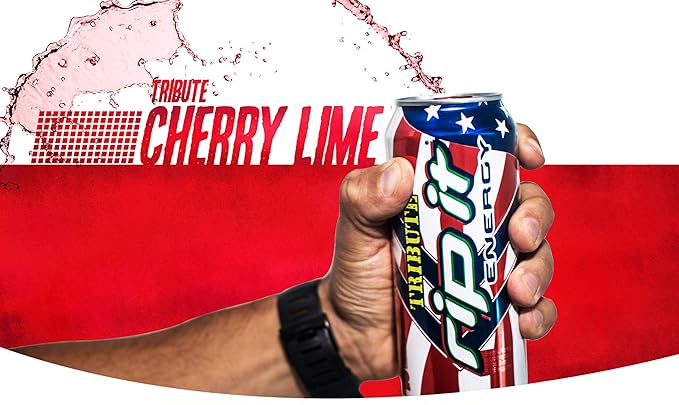 Rip It Energy Drinks Tribute Editions (Tribute Cherry Lime 6 Cans)