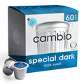 Cambio Roasters Special Dark Roast Organic Coffee Pods - The Only Organic Recyclable Aluminum Coffee Pods Small Batch Roasted Keurig® Compatible Lower Acid Bold Flavor Lasting Freshness 60 Count
