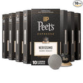 Peet's Coffee Dark Roast Espresso Capsules Compatible with Nespresso Original Machine 100% Arabica Coffee - Nerissimo Intensity 11 100 Count (10 Boxes of 10 Espresso Capsules)