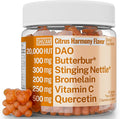 SHIZAM DAO Bromelain Enzyme Gummies with Butterbur Quercetin Stinging Nettle Root Extract DAO Diamine Oxidase Enzyme Powder Tincture Tablet Tea Alt Supplement Leaf 500mg