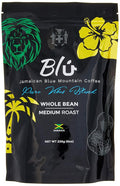 Roasted to Order! Blú - Jamaica Blue Mountain Coffee ''Pure Vibes'' Whole Bean Blend/Medium Roast (Jamaican Brazilian Colombian &amp Ethiopian)
