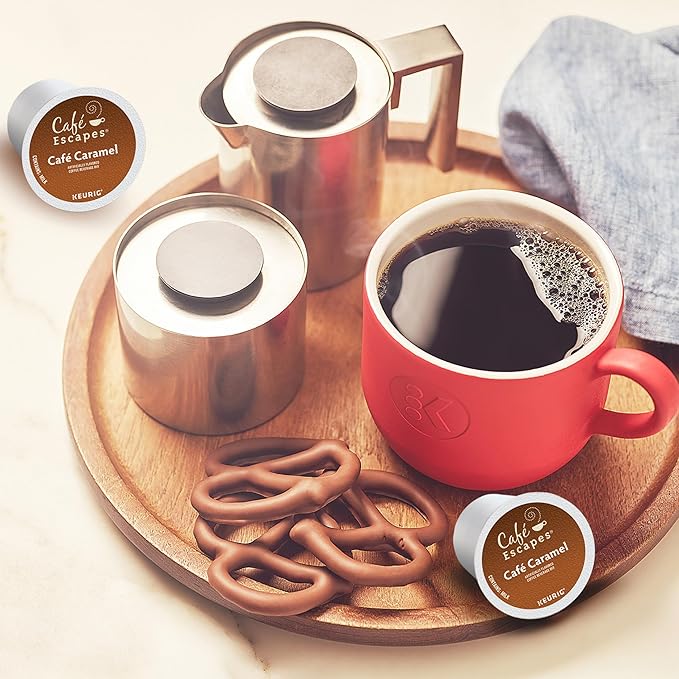 Cafe Escapes Cafe Caramel Keurig Single-Serve K-Cup Pods 96 Count