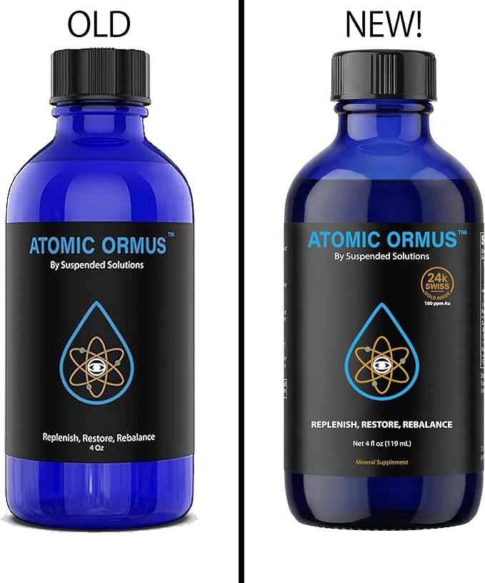 Liquid Monoatomic 24k Gold ORMUS – 4oz 24k Gold Platinum Iridium ORMUS Energetically Enhanced Memory Energy Stamina &amp Vitality Vegan Supplement
